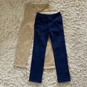 Gap Tan and Navy Pants Set Size 10 Slim